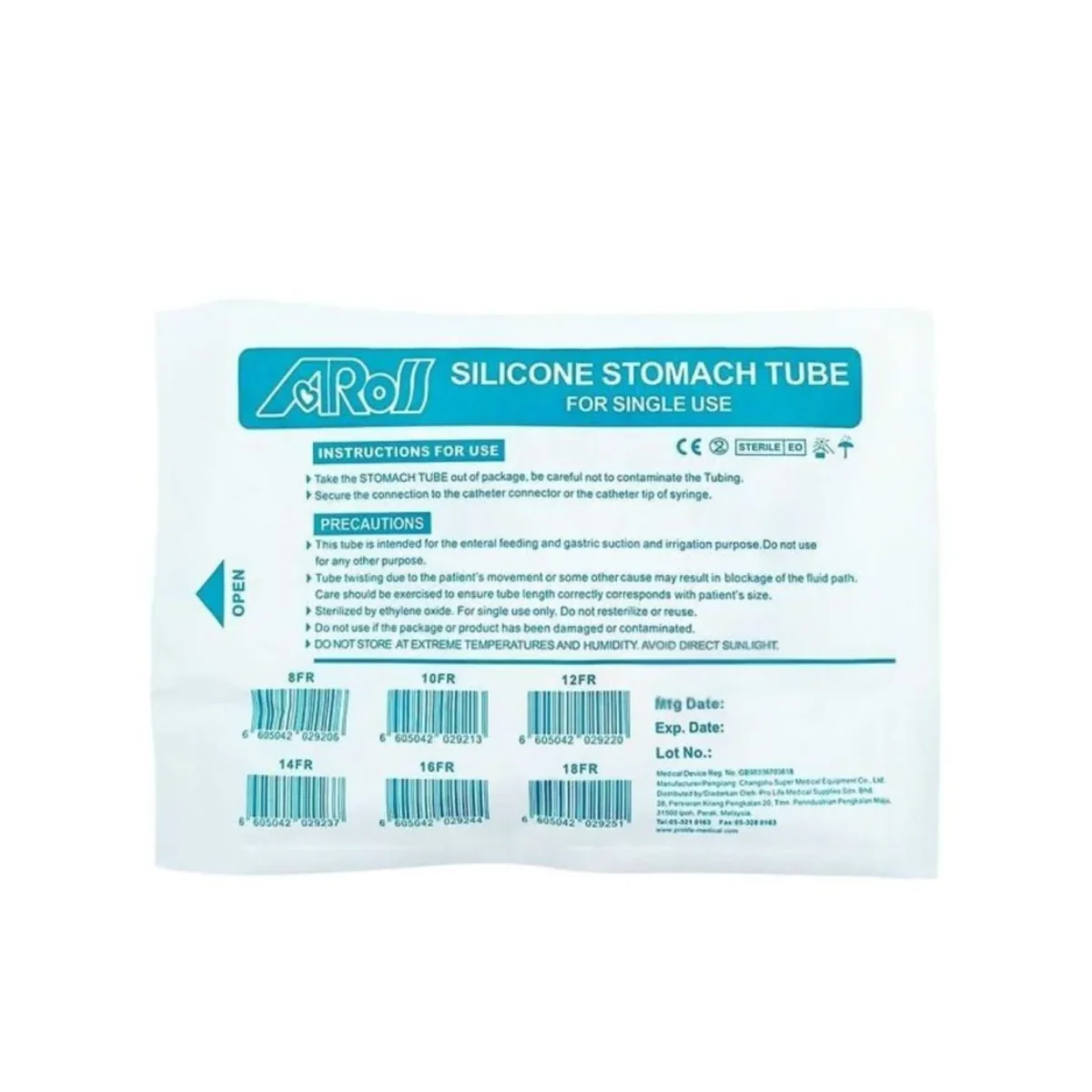 AROS SILICONE RYLES TUBE SIZE 10