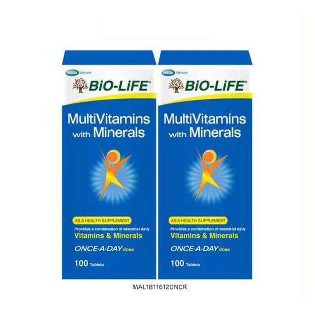 BIO-LIFE MULTIVITAMINS WITH MINERALS TAB 100SX2