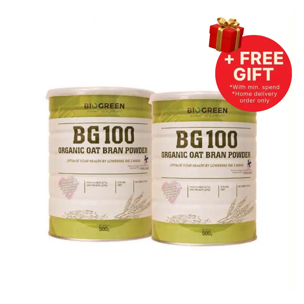BIOGREEN BG100 ORGANIC OAT BRAN POWDER 500G B1F1