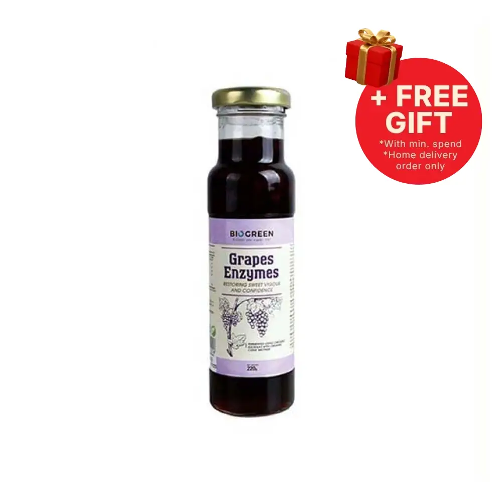 BIOGREEN GRAPE ENZYMES 220G