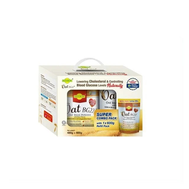 BIOGROW OAT BG22 BRAN POWDER 480G + 600G