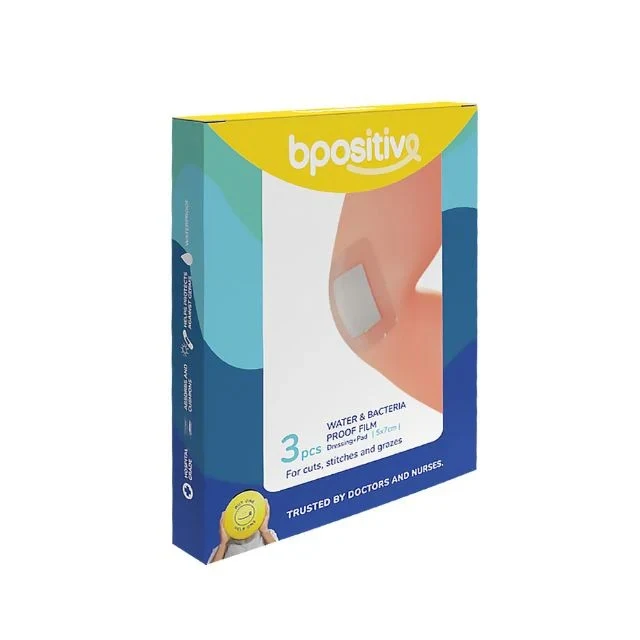 BPOSITIVE WATER&BACTERIA PROOF DRESSING PAD 5X7CM 3S