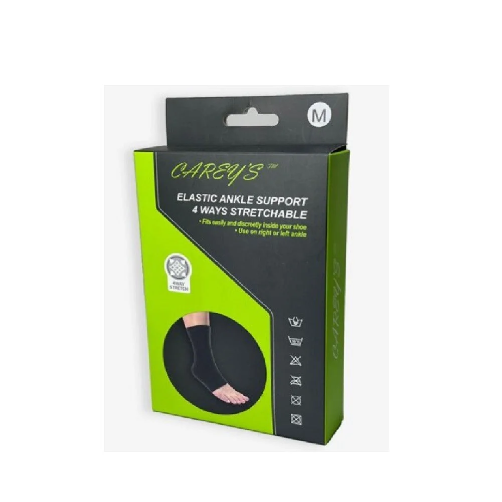 CAREY'S ELASTIC ANKLE SUPPORT 4 WAYS STRETCHABLE S