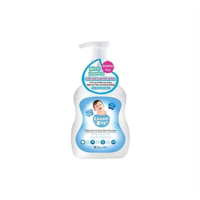 CHARM BABY HAIR AND BODY BATH MOUSSE 500ML