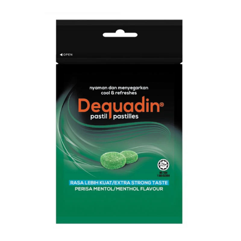 DEQUADIN PASTILLES EXTRA STRONG MENTHOL 20G
