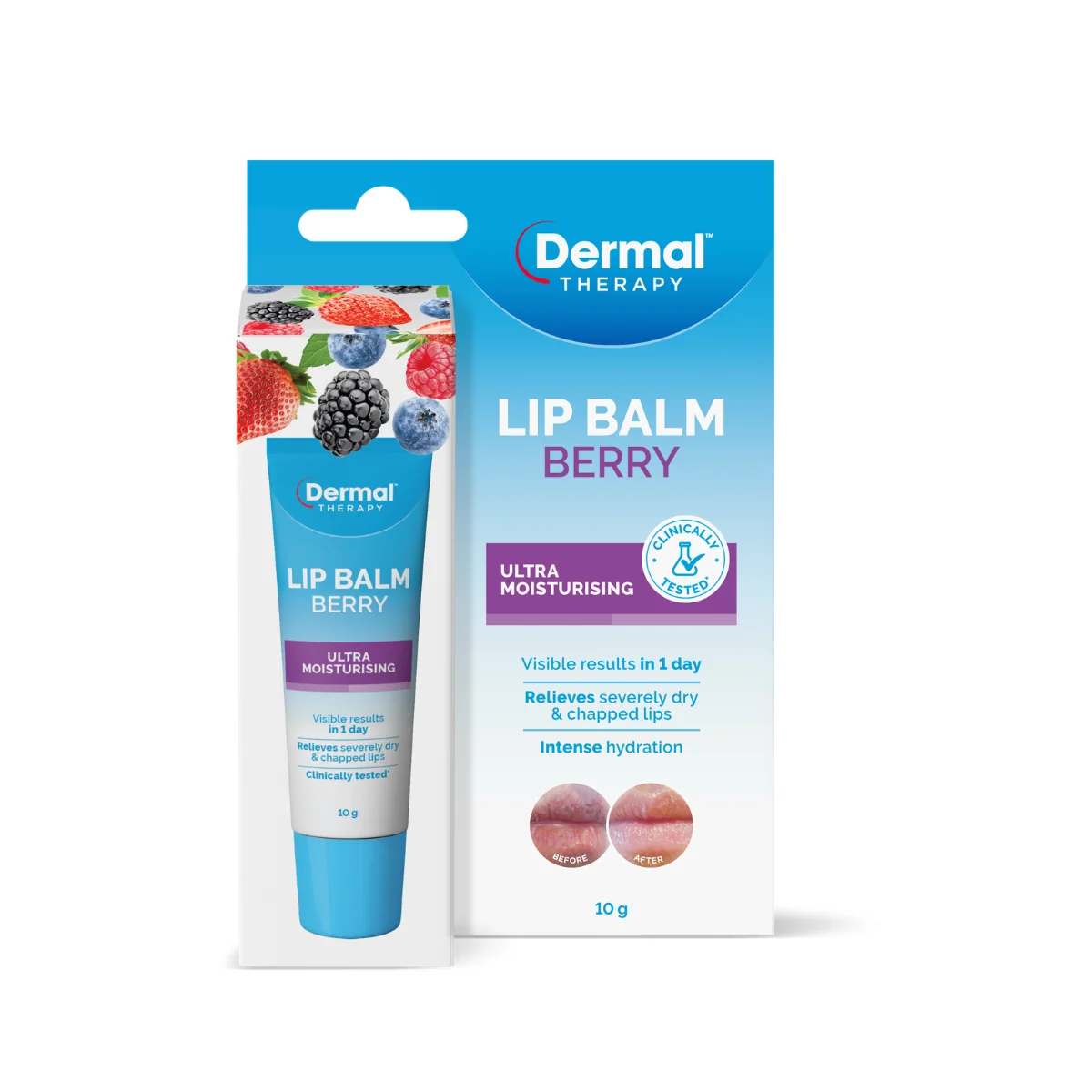 DERMAL THERAPY LIP BALM BERRY 10G - Image 2