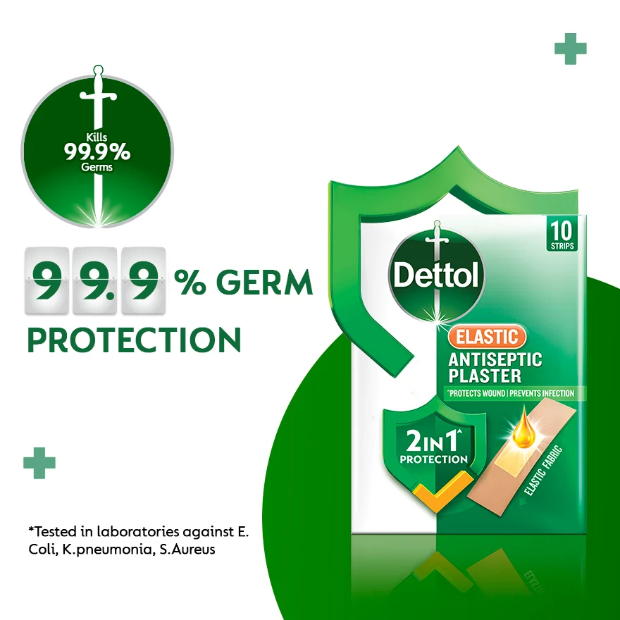 DETTOL ANTISEPTIC ELASTIC PLASTER 10S - Image 5