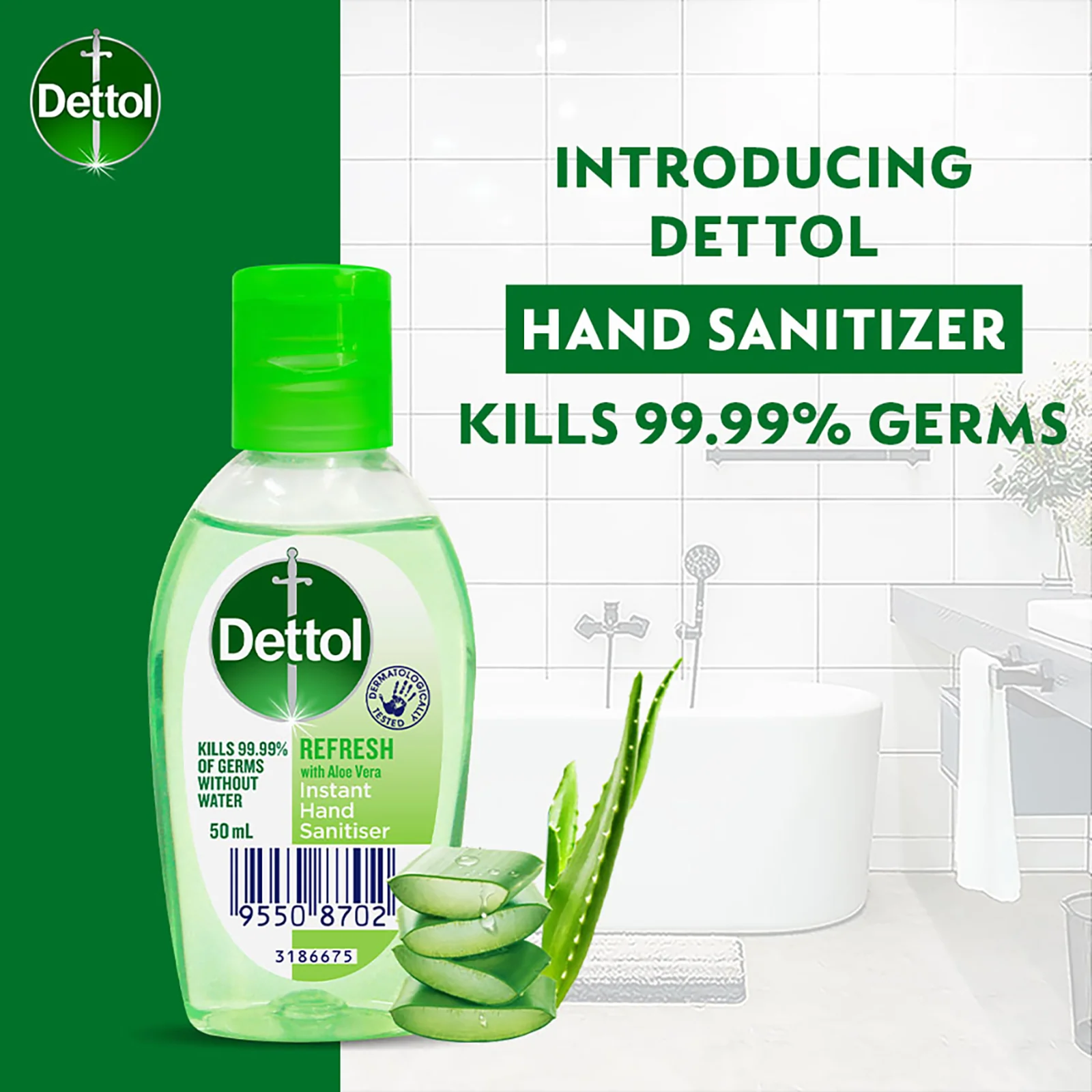 DETTOL HAND SANITISER REFRESH 50ML - Image 3