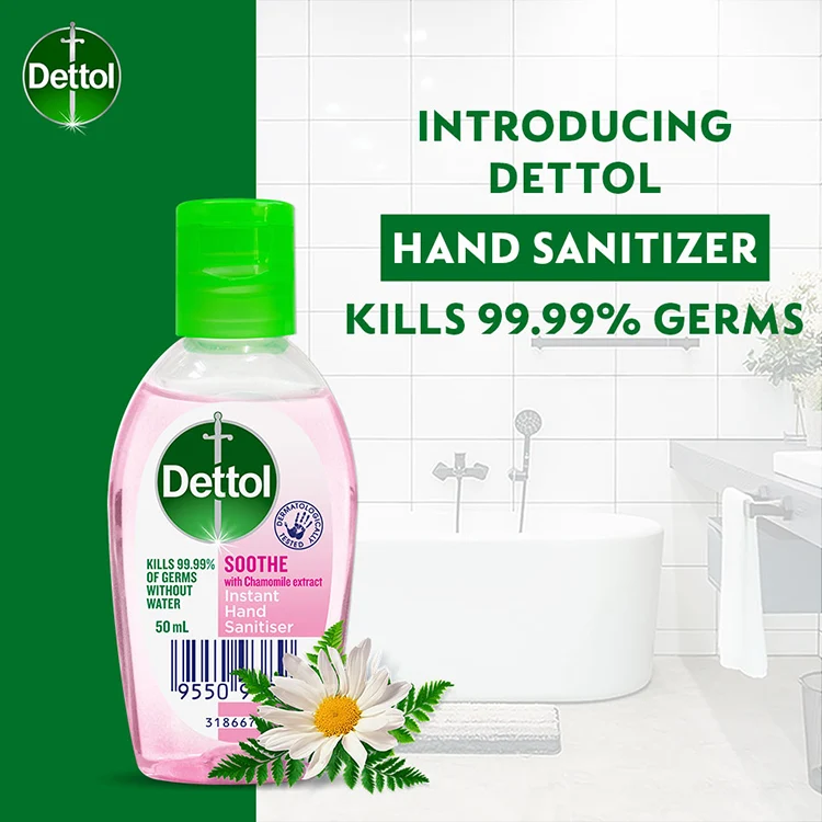 DETTOL HAND SANITISER SOOTHE 50ML - Image 3