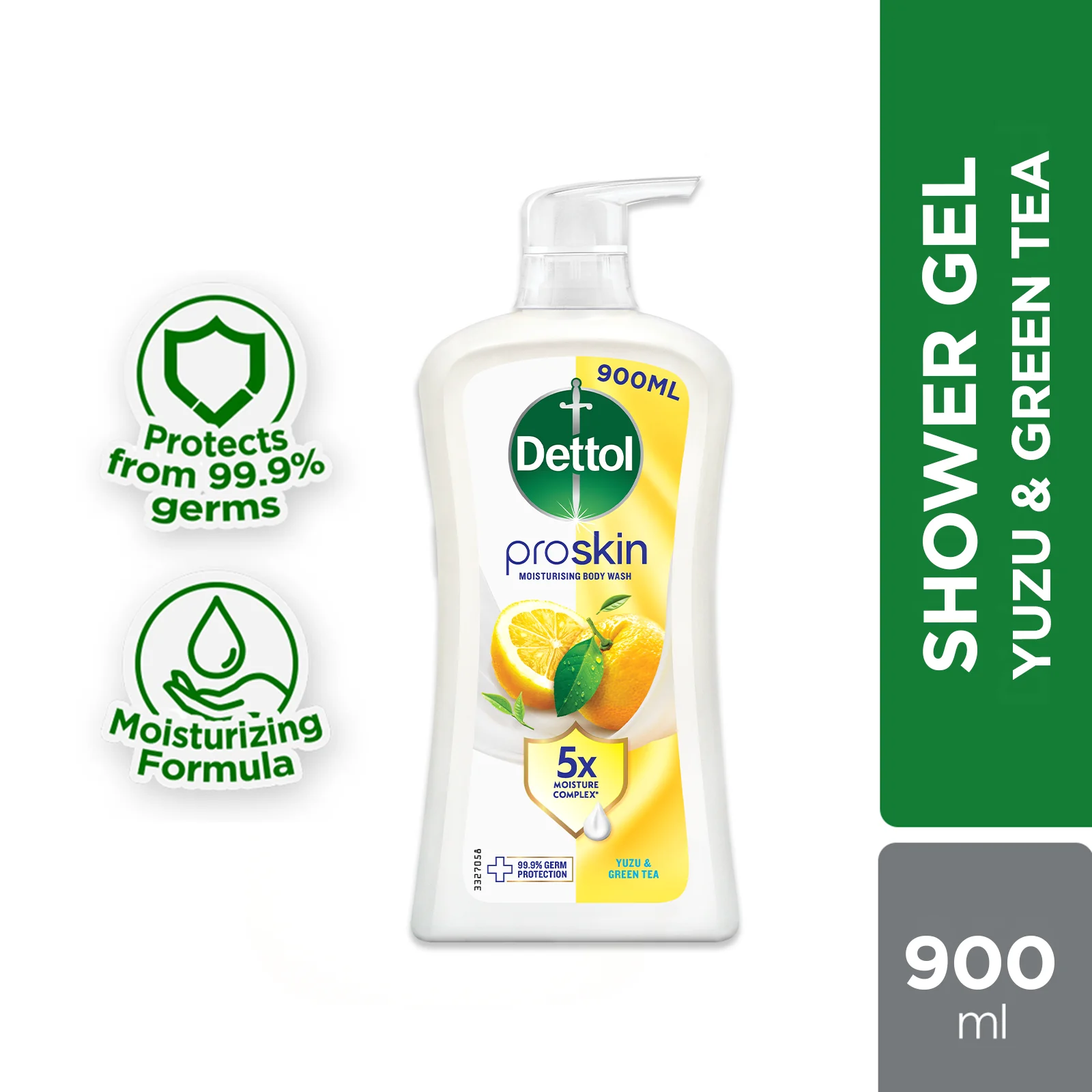 DETTOL SHOWER GEL GREEN TEA & BERGAMOT 800G