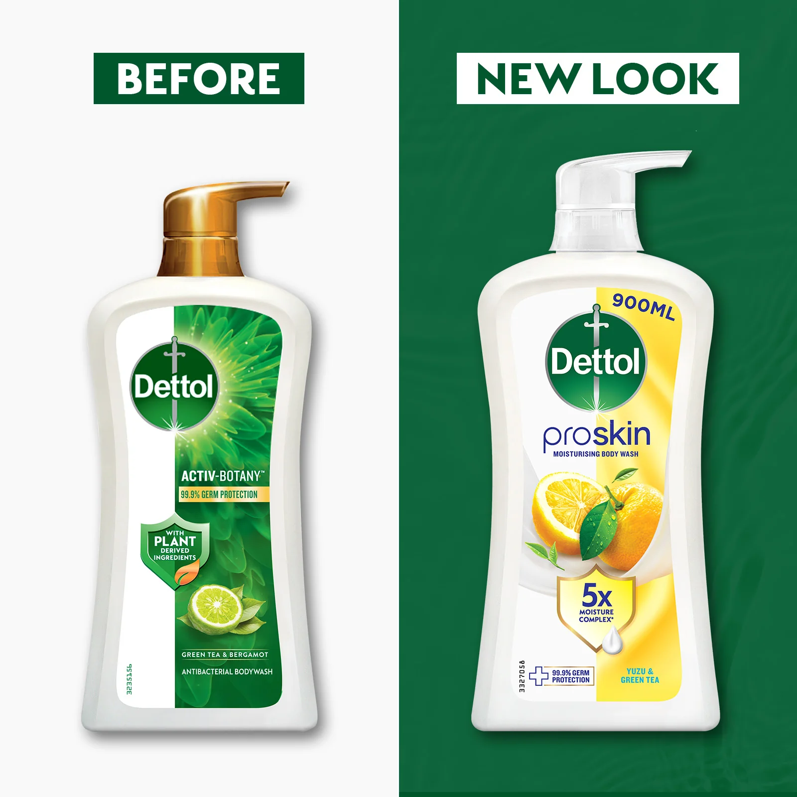 DETTOL SHOWER GEL GREEN TEA & BERGAMOT 800G - Image 3