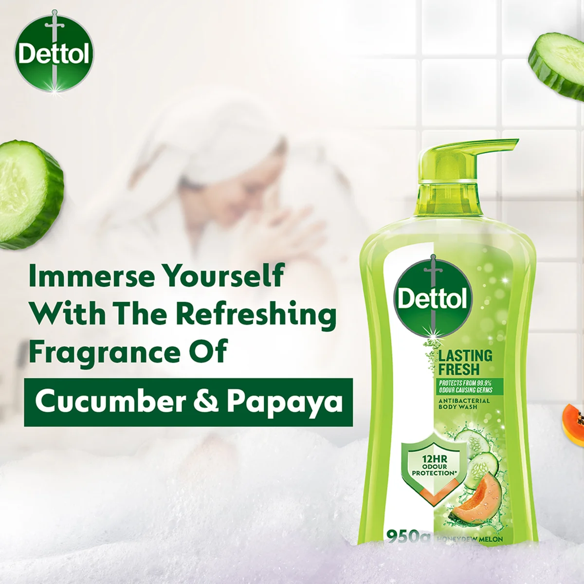 DETTOL SHOWER GEL LASTING FRESH 900G - Image 5