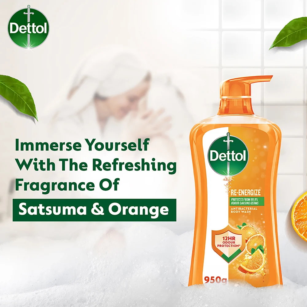 DETTOL SHOWER GEL RE-ENERGIZE 900G - Image 5