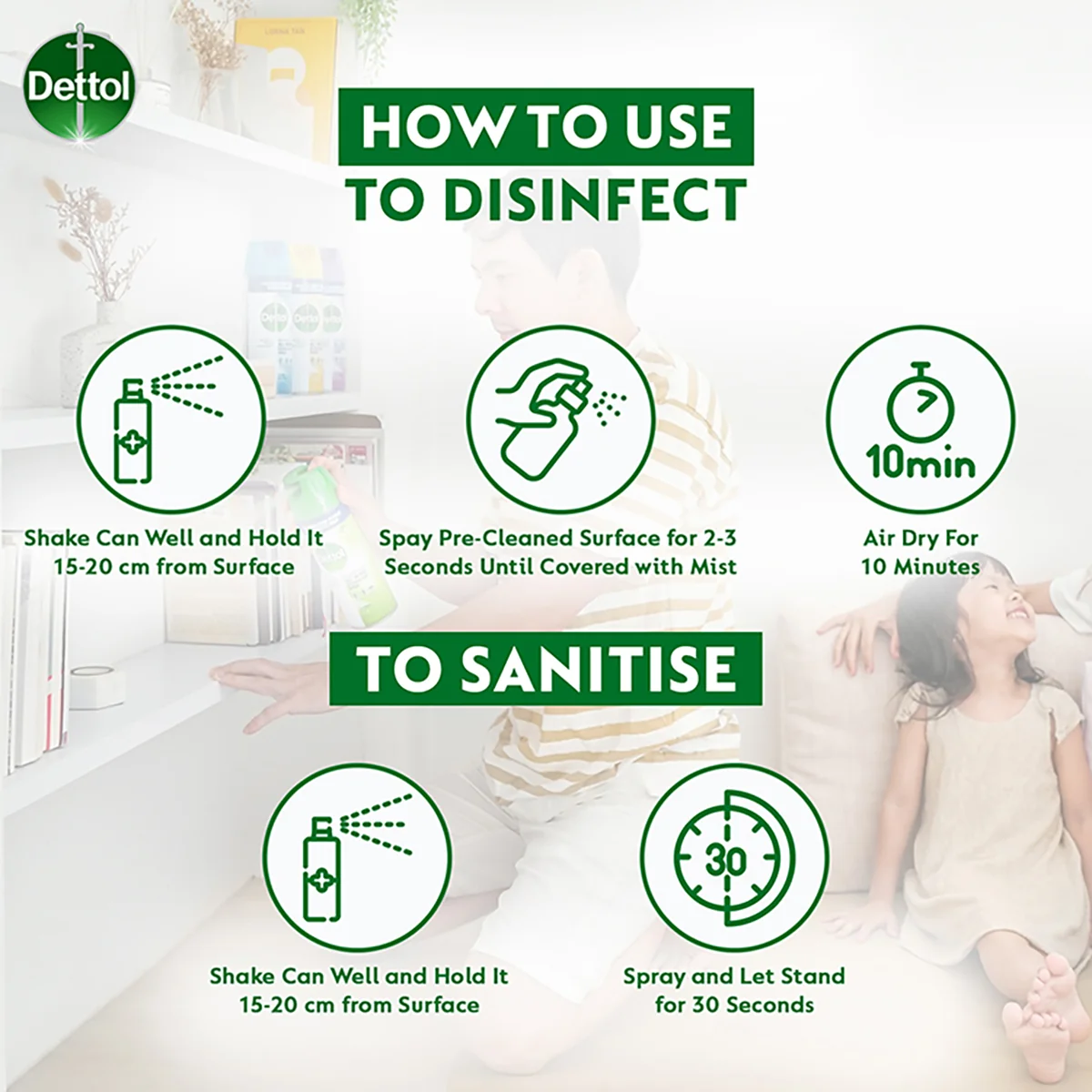 DETTOL SPRAY MORNING DEW 450ML - Image 8