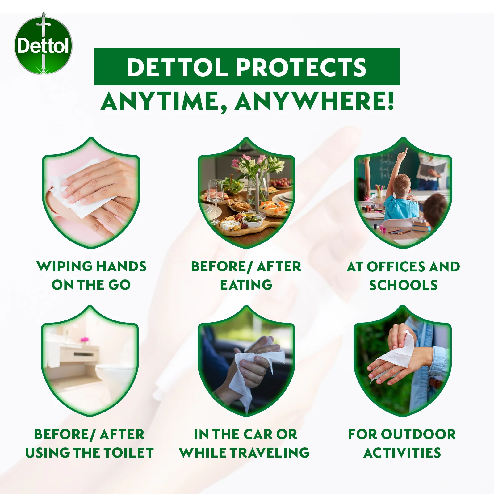 DETTOL WET WIPES SENSITIVE 10S - Image 3
