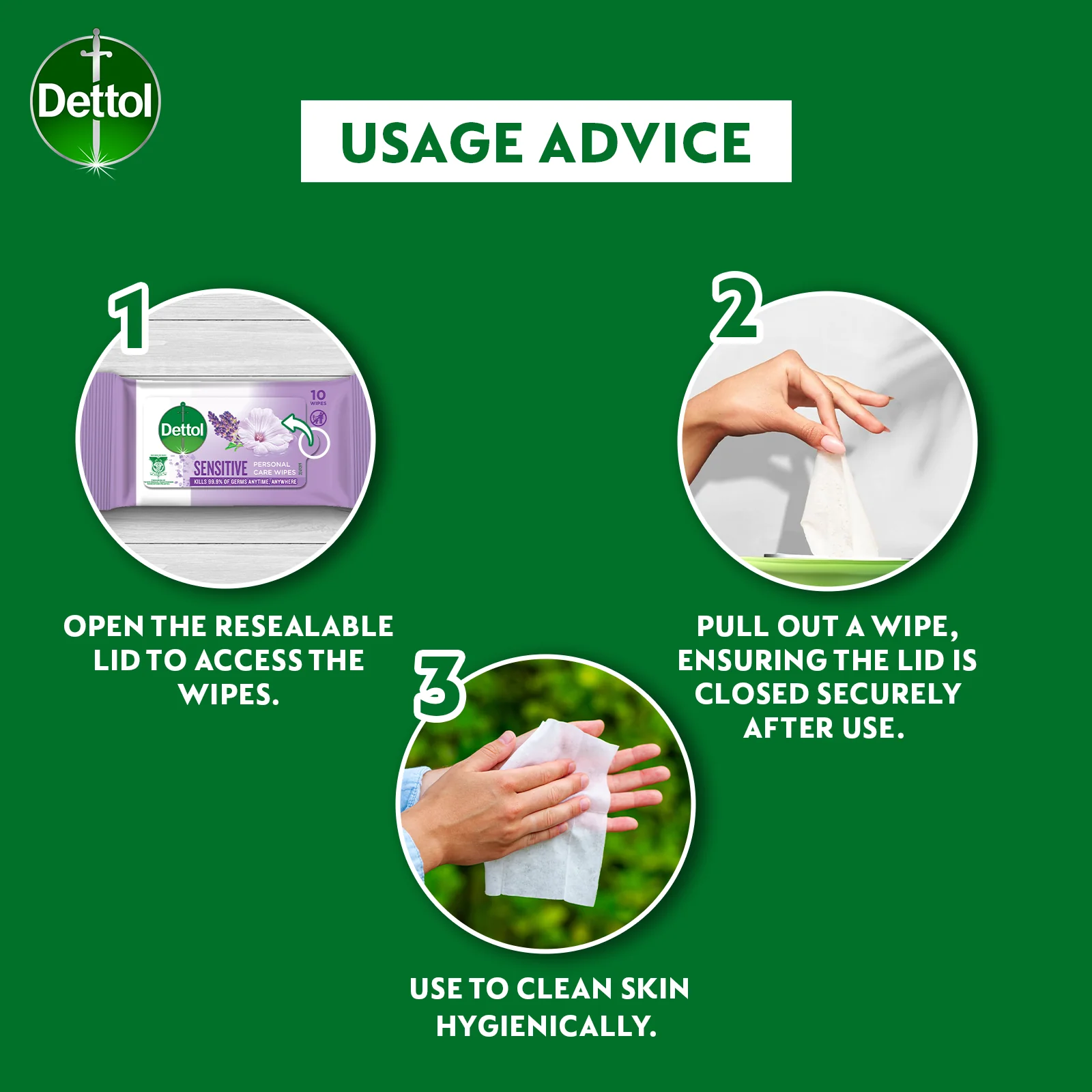 DETTOL WET WIPES SENSITIVE 10SX3 - Image 6