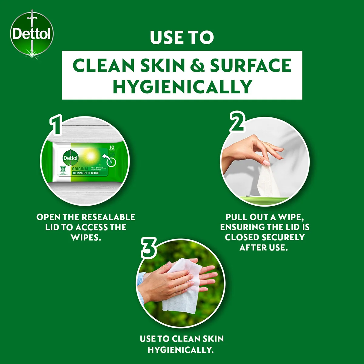 DETTOL WIPES ANTIBACTERIAL 10SX3 - Image 7