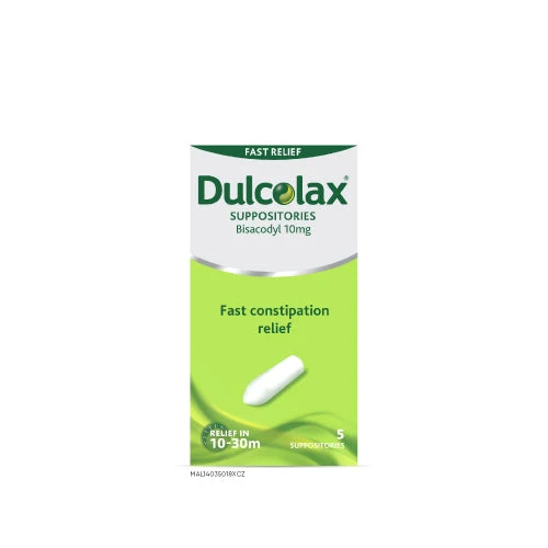 DULCOLAX SUPPOSITORIES 10MG ADULT 5S