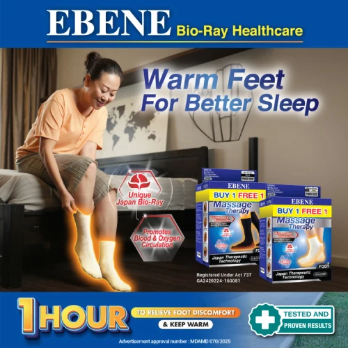EBENE BIO RAY FOOT SOCK MASSAGE WOMEN BLACK/BEIGE SHORT TWIN PACK - Image 5
