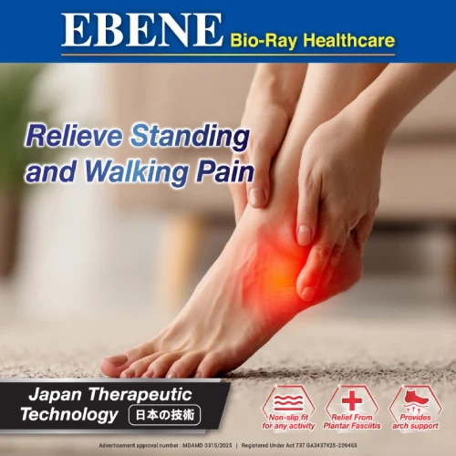 EBENE BIO-RAY PLANTAR FASCILITIS COMPRESSION FOOT SLEEVES L/XL - Image 4