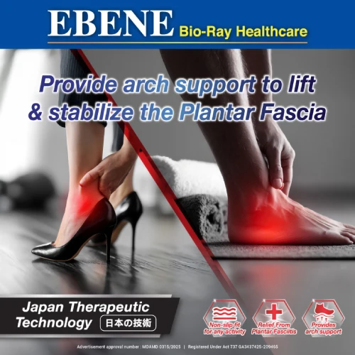 EBENE BIO-RAY PLANTAR FASCILITIS COMPRESSION FOOT SLEEVES L/XL - Image 5