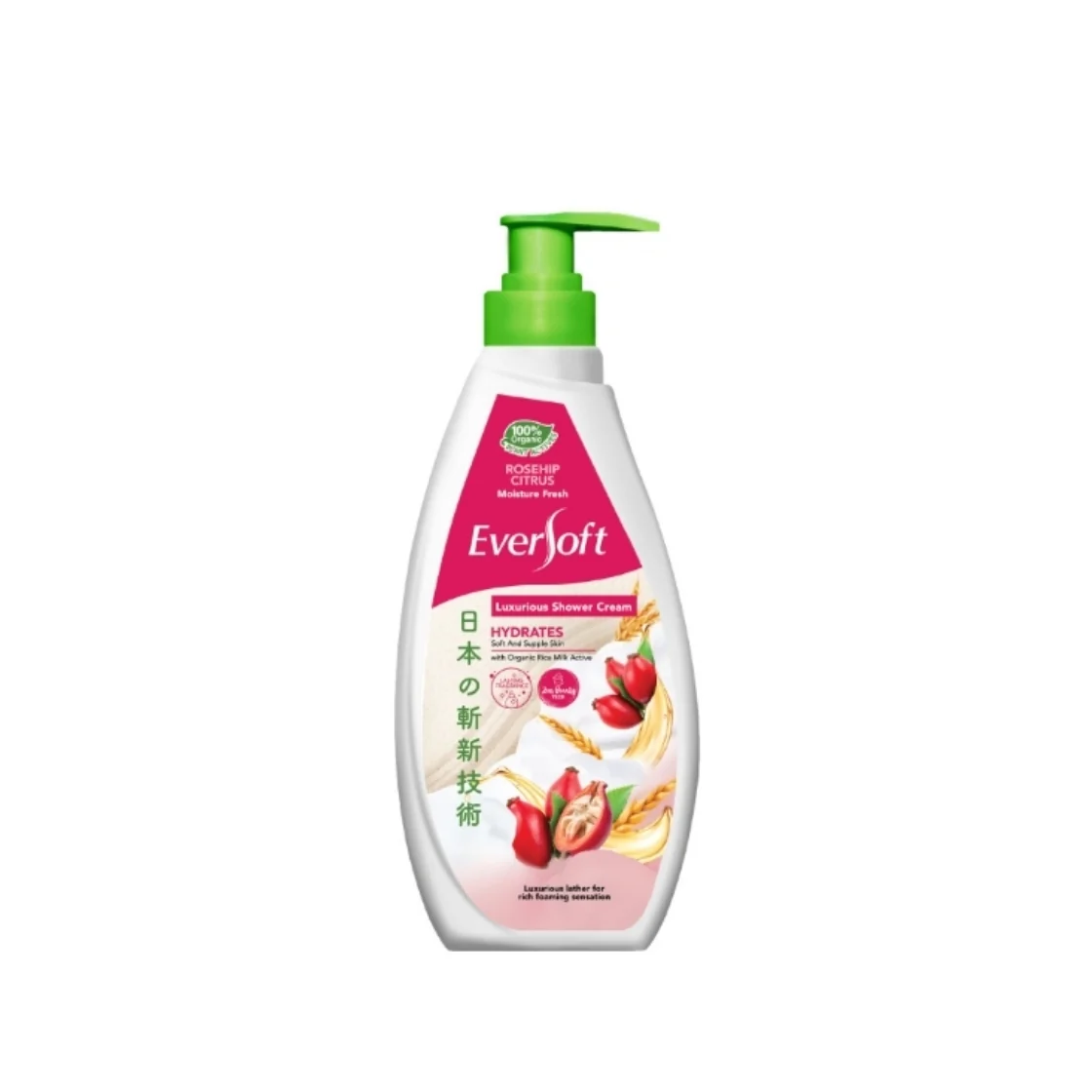 EVERSOFT LUXURIOUS SHOWER CREAM ROSEHIP CITRUS HYDRATES 650G