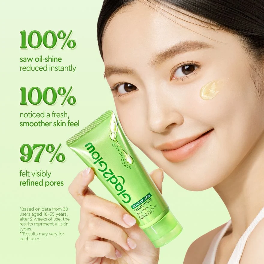 GLAD2GLOW GLYCOLIC ACID FACIAL WASH 70G - Image 5