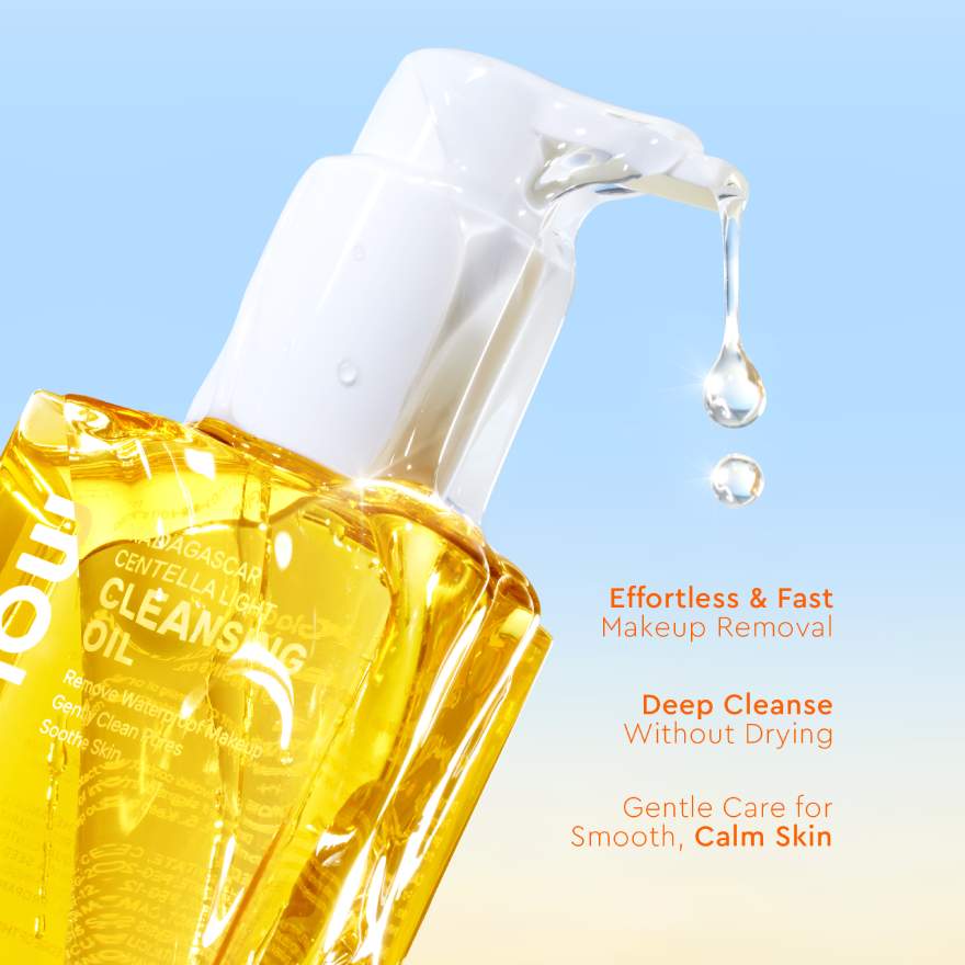 GLAD2GLOW MADAGASCAR CENTELLA LIGHT CLEANSING OIL 100ML - Image 4