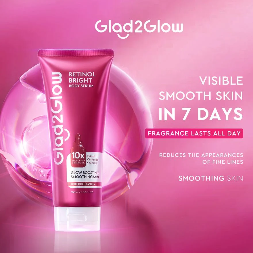 GLAD2GLOW RETINOL BRIGHT BODY SERUM 180ML - Image 2