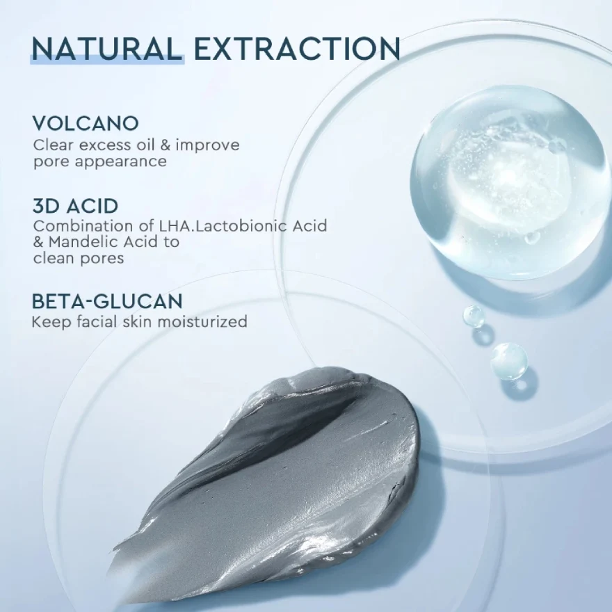 GLAD2GLOW VOLCANO 3D ACID PORE CLAY MASK 30G - Image 3