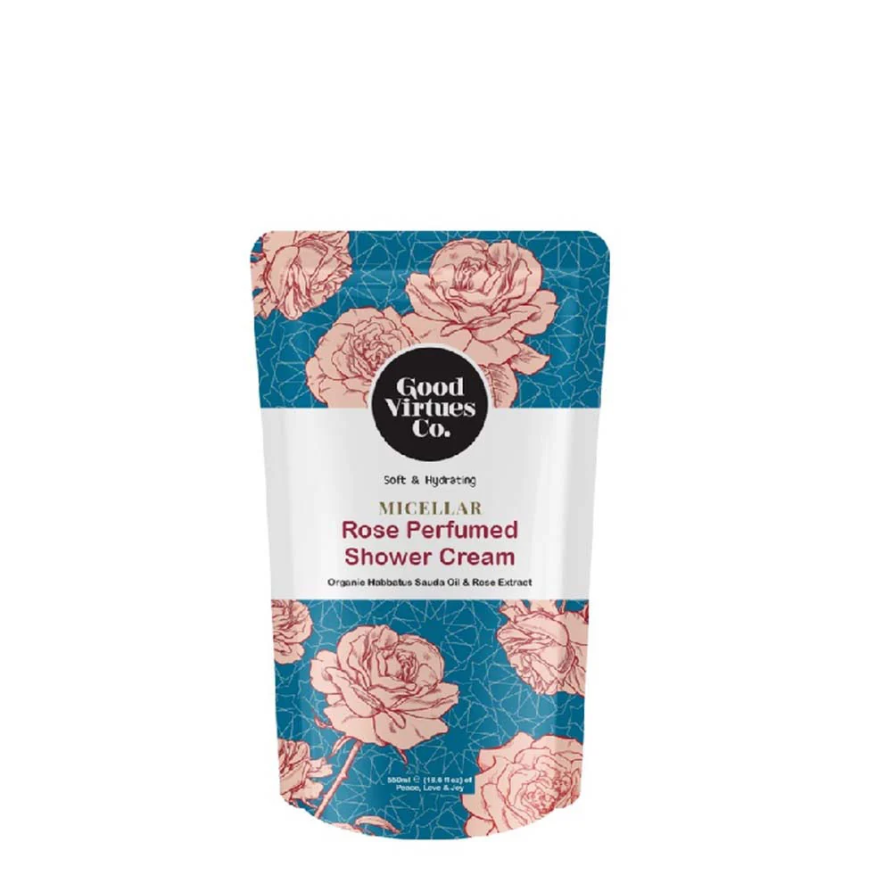 GVC SHOWER CREAM MICELLAR ROSE PERFUMEDREFILL 550ML
