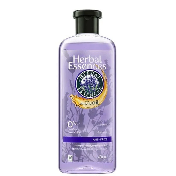 HERBAL ESSENCES ANTI FRIZZ LAVENDER WITH ALMOND OIL SHAMPOO 400ML