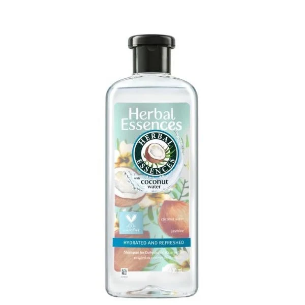 HERBAL ESSENCES HYDRATED AND REFRESHED COCONUT WATER SHAMPOO 400ML