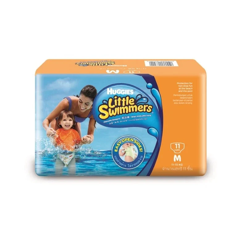 HUGGIES LITTLE SWIMMERS REGULAR 11-15KG DISPOSABLE SWIMPANTS M 11S