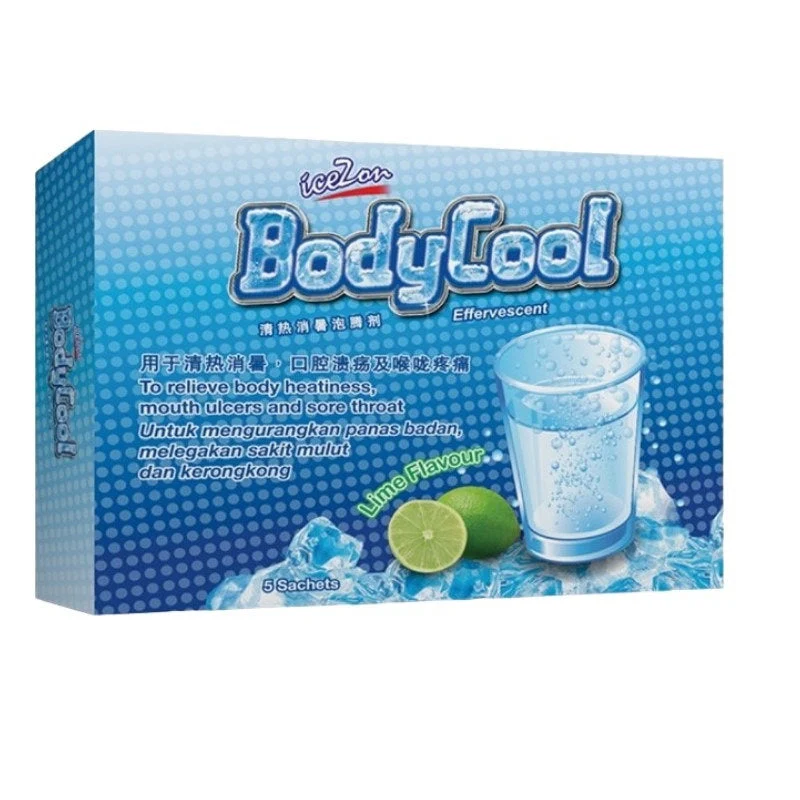 ICEZON BODYCOOL EFFERVESCENT (LIME) SAC 5S