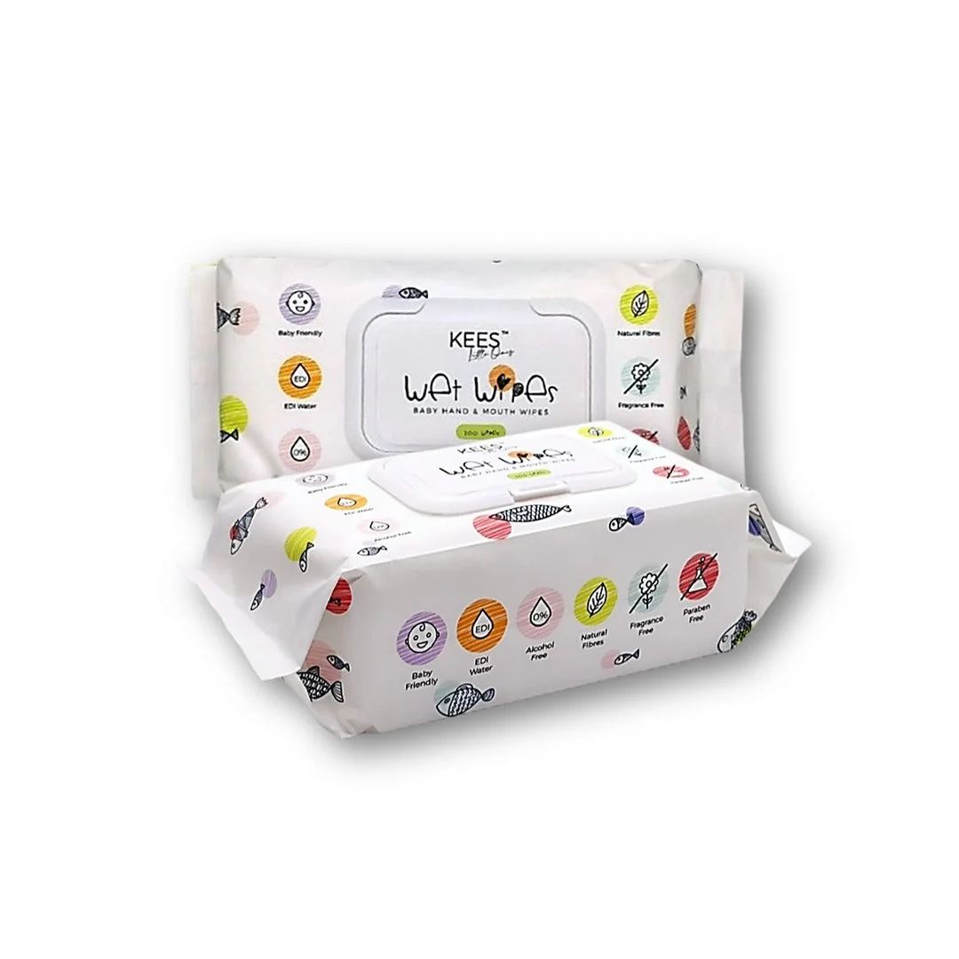 KEES WET WIPES YELLOW TUB 100S
