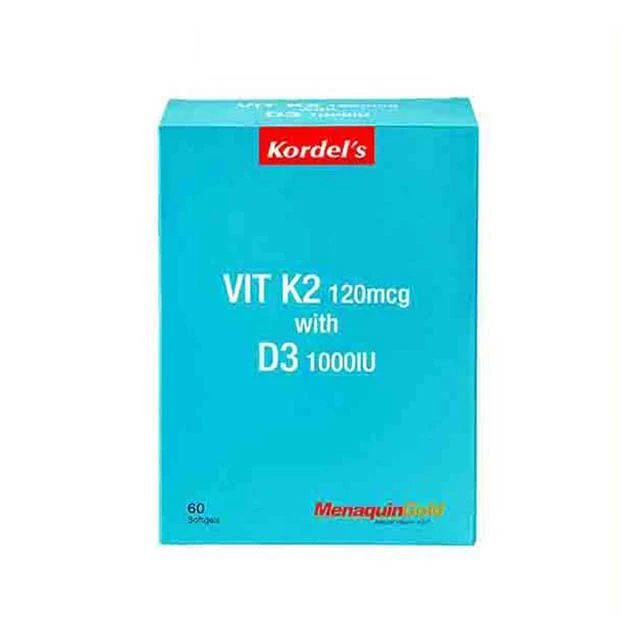 KORDELS VITAMIN K2 120MG+D3 1000IU 60S - Image 2