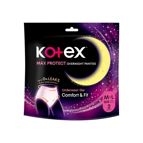 KOTEX OVERNIGHT PANTIES M/L 2S