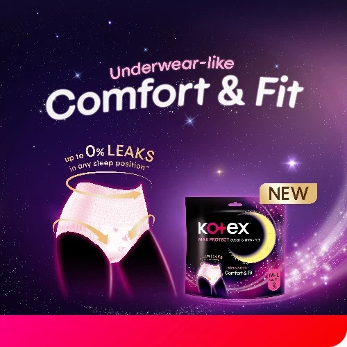 KOTEX OVERNIGHT PANTIES S/M 2S - Image 7