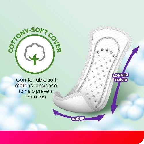 KOTEX PANTYLINER DAILY ODOR CARE LONGER & WIDER SCENTED DAUN SIRIH 17.5CM 30SX3 - Image 3