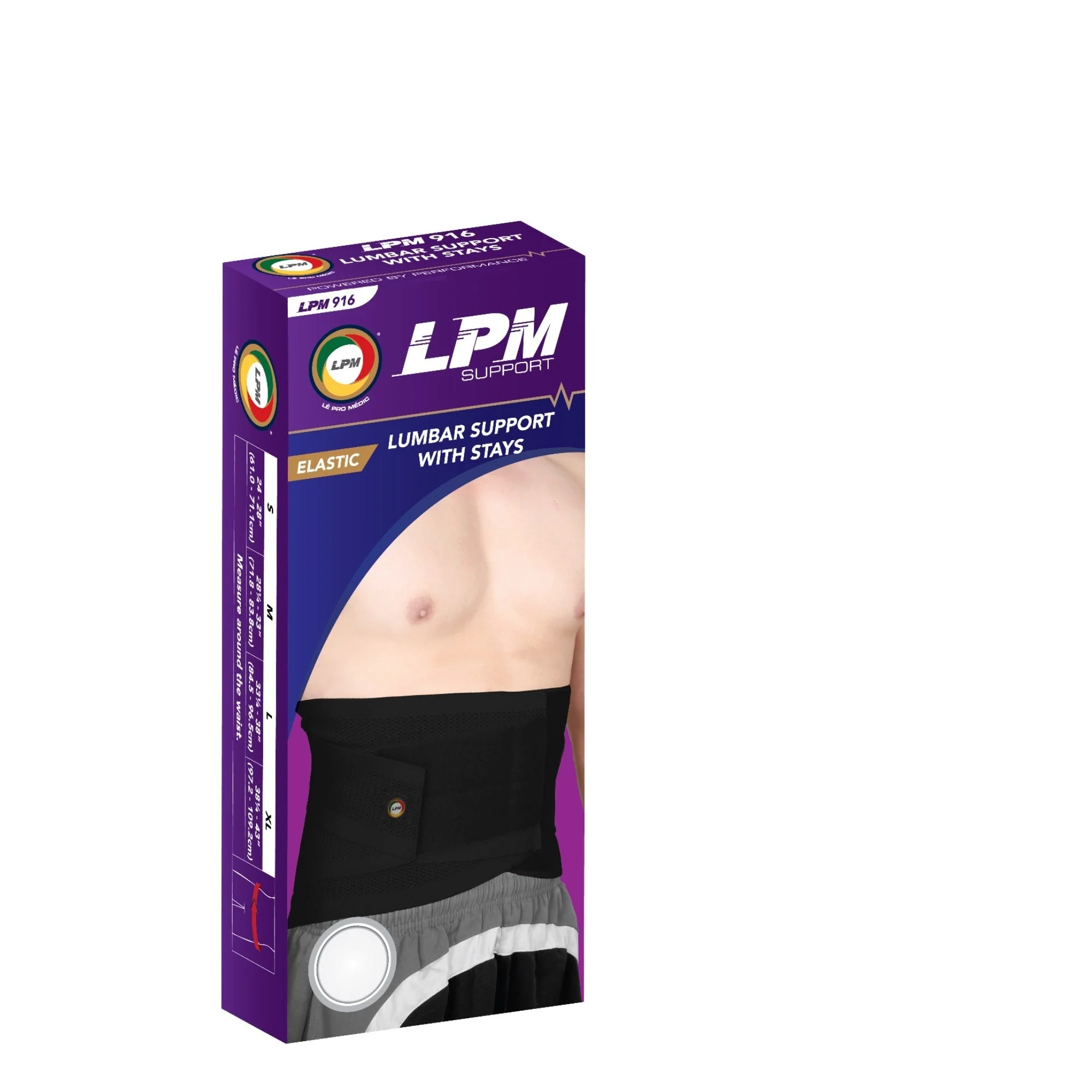 LPM 916 SACRO LUMBAR SUPPORT WITH STAY S