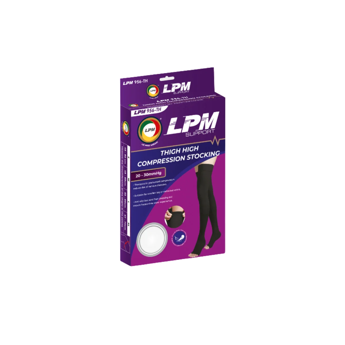 LPM 956 COMPRESSION STOCKING KNEE HIGH 20-30MMHG M