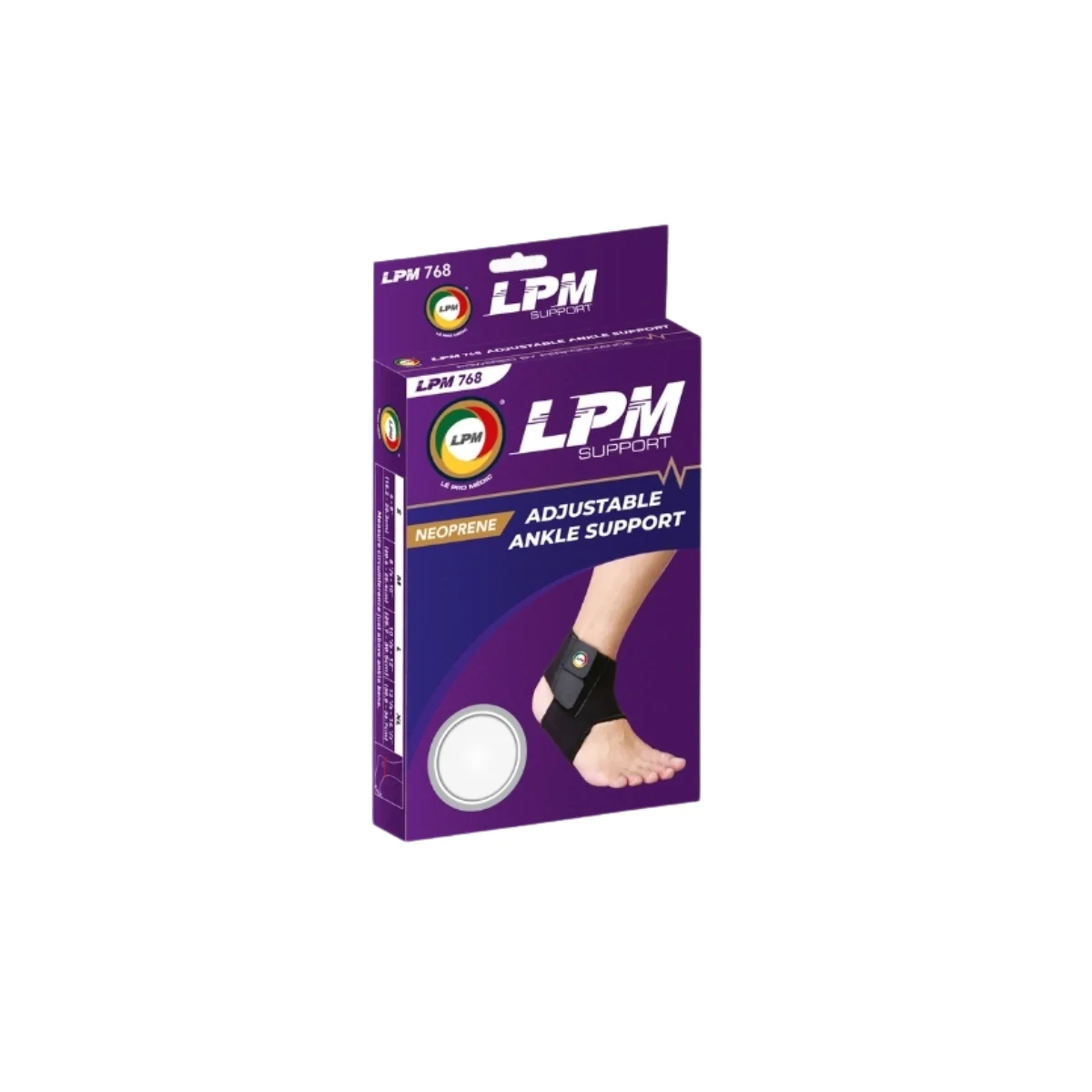 LPM ADJUSTABLE ANKLE SUPPORT 768 M