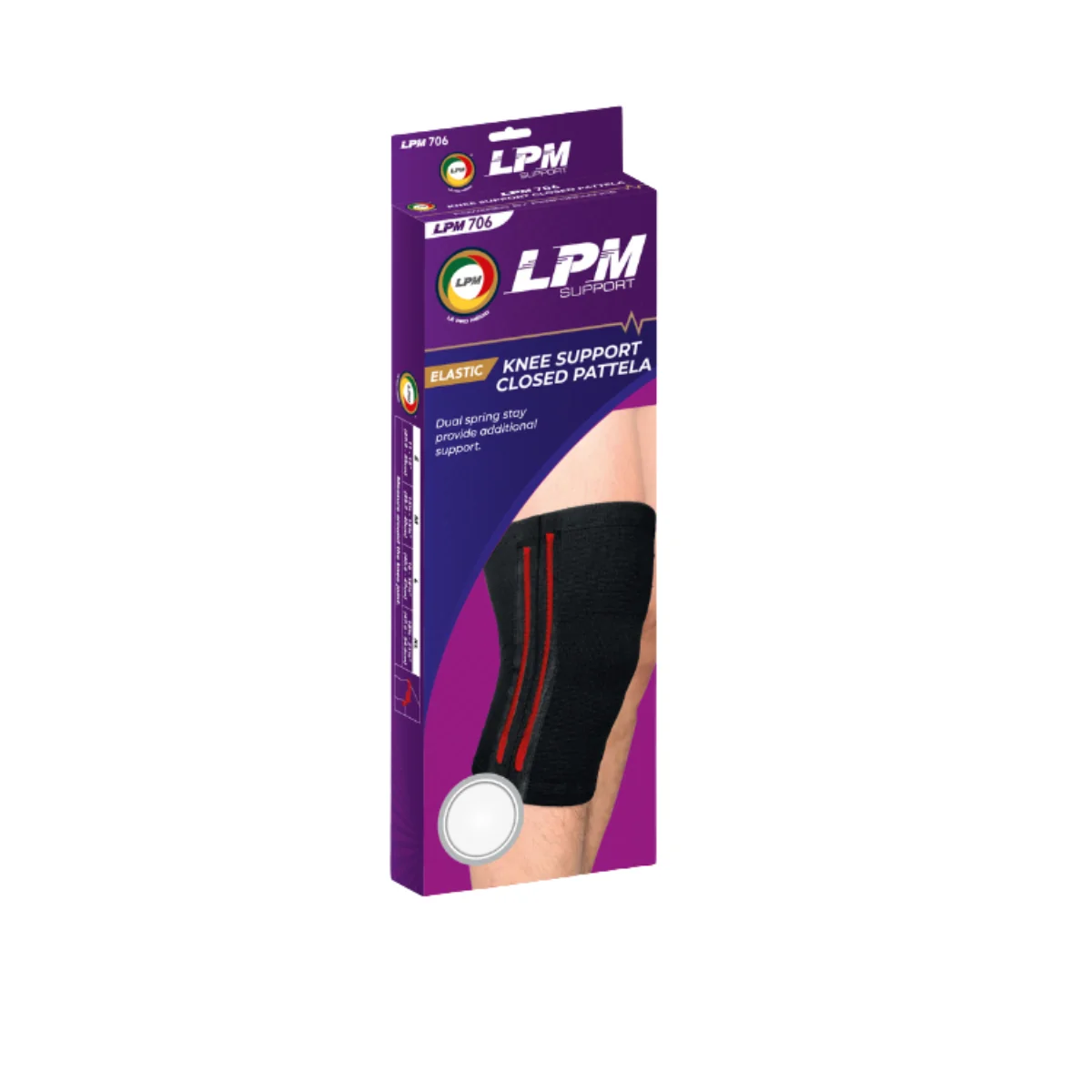 LPM KNEE SUPPORT CLOSED PATELLA 706 SIZE XL