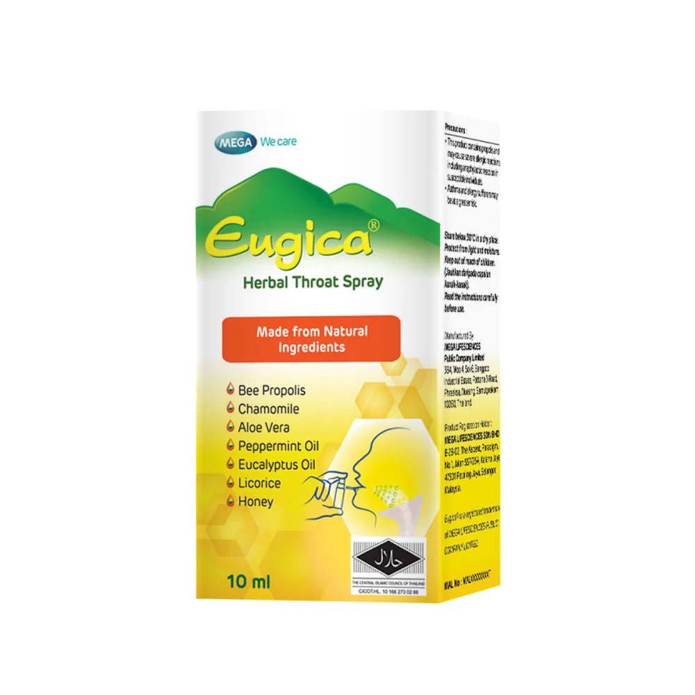 MEGA EUGICA HERB THROAT SPARY 10ML - Image 2