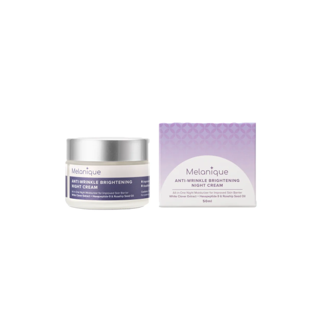 MELANIQUE ANTI-WRINKLE BRIGHTENING NIGHT CREAM 50ML