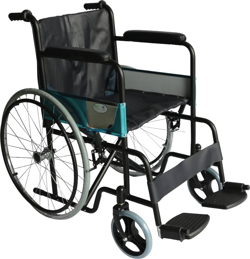 MERS ECONOMIC STANDARD WHEELCHAIR STEEL PVC (WC020P)