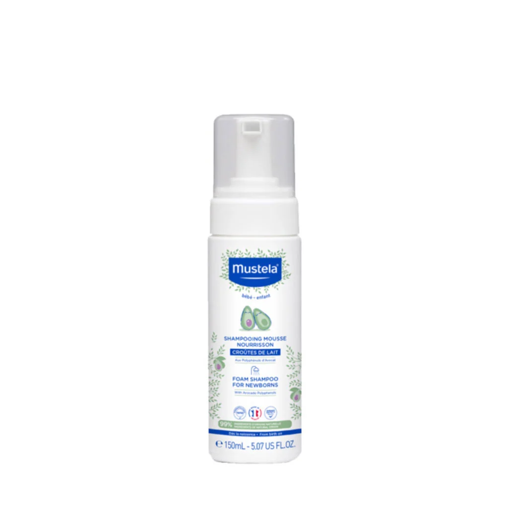 MUSTELA FOAM SHAMPOO FOR NEWBORNS WITH AVOCADO 150ML