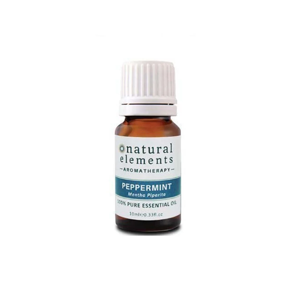 NATURAL ELEMENTS AROMATHERPY PEPPERMINT PURE ESSENTIAL OIL 10ML
