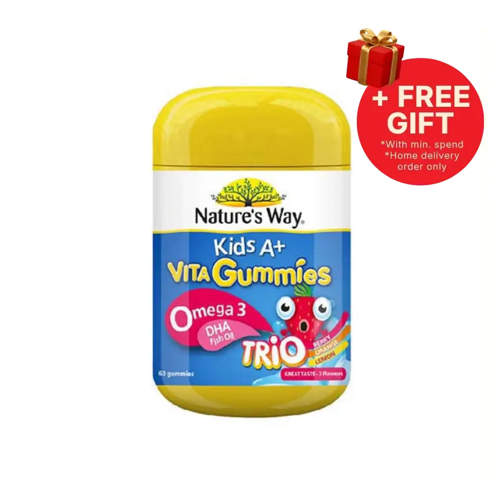 NATURES WAY KIDS A+ OMEGA 3 TRIO 60S